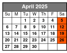 New York To Boston in One Day April Schedule