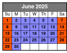 50 Minutes Rides June Schedule