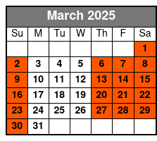 Met Express March Schedule