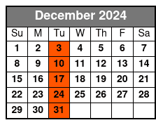 10:00am December Schedule