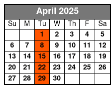 10:00am April Schedule