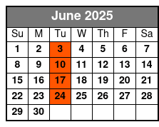 10:00am June Schedule