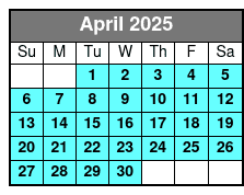 Edge Observation Deck - General Admission April Schedule
