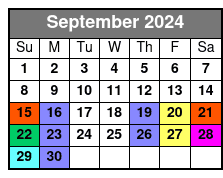 Orchestra Seating September Schedule