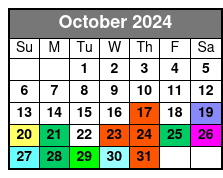 Departure October Schedule