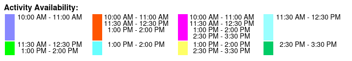 Departure Color Key