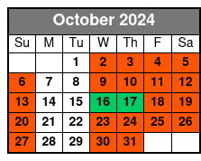 Escape River Island October Schedule