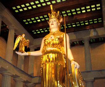 Athena Statue at the Parthenon in Nashville, TN