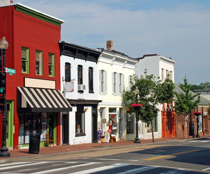 Historic Square in Murfreesboro near Nashville, TN