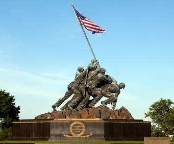 U.S. Marine Corps War Memorial - Iwo Jima Statue in Washington, DC