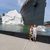 Couple Outside the Titanic World's Largest Museum Attraction Gatlinburg