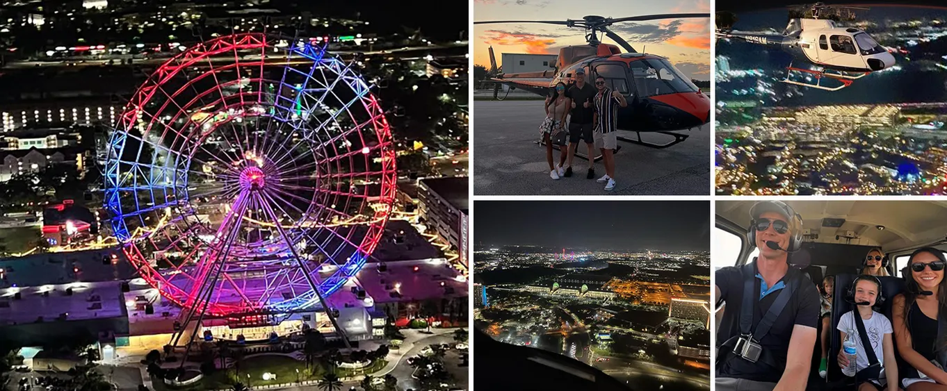 Orlando Area Theme Parks and City Lights at Night! *22 Miles*