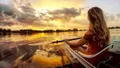 Clear Kayak Sunset Tour Through The Winter Park Chain of Lakes Photo