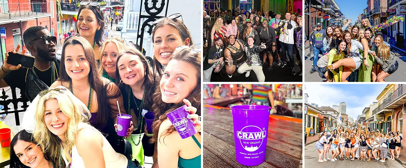 New Orleans Bourbon Street Bar Crawl W/ Shots & Souvenir Cup