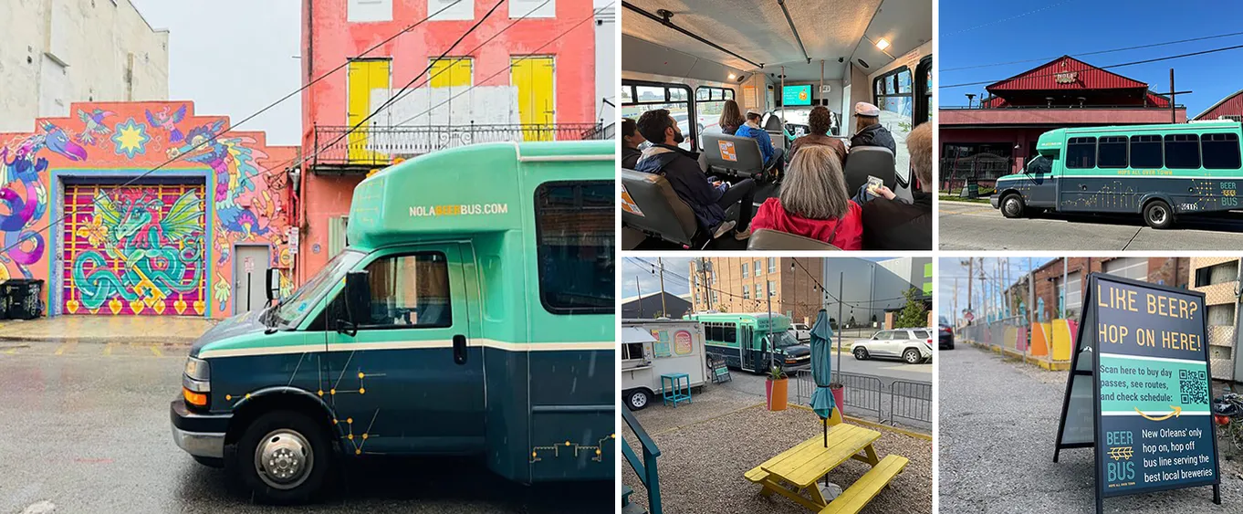 Hop On, Hop off Craft Brewery Bus Tour in New Orleans