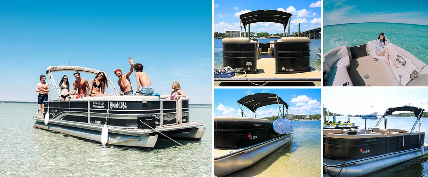 10 Passenger Pontoon Boat Rentals in Crab Island