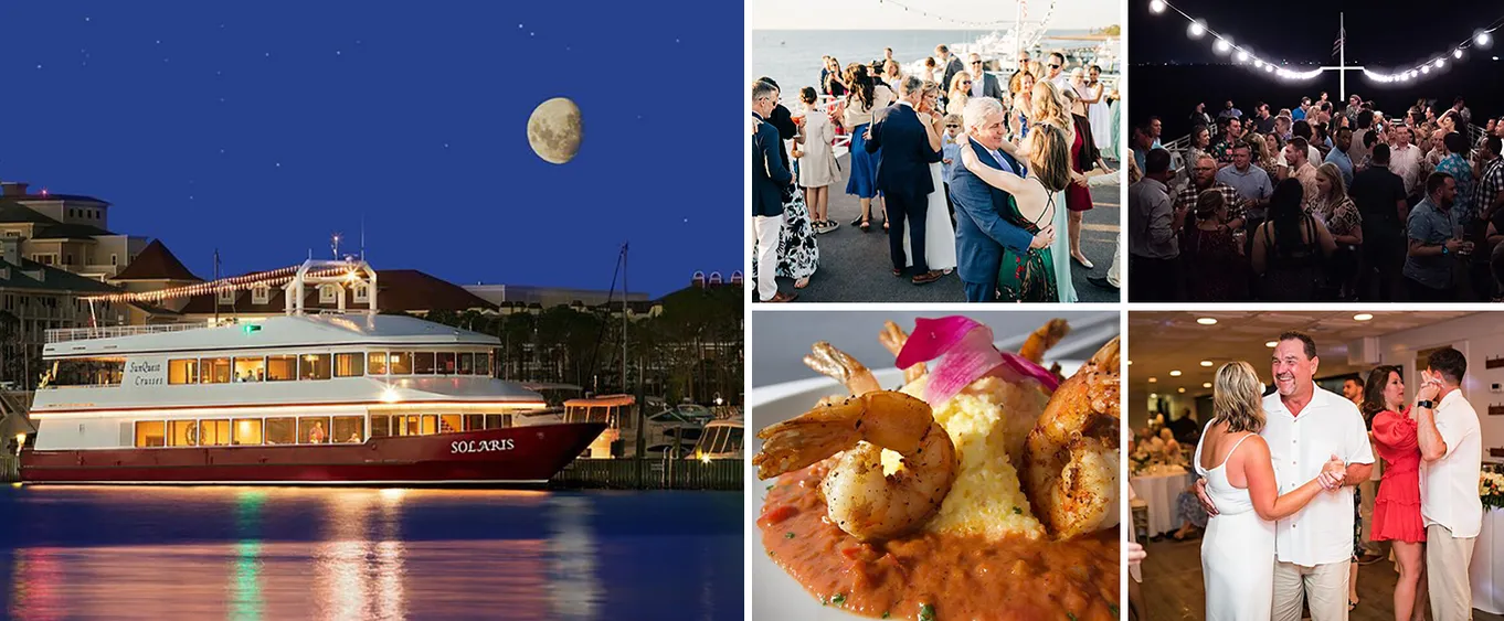 3 Hour Sunset Dinner Cruise by Solaris Yacht in Miramar Beach