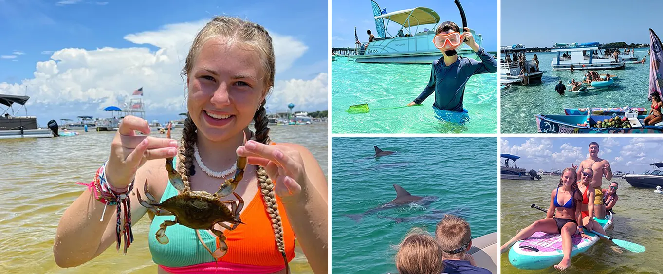 3 Hour Crab Island and Harbor Tour from Destin Non-Private