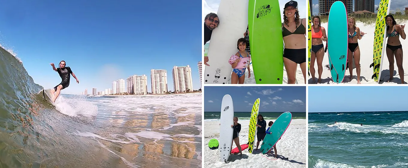 Surf Lessons in Okaloosa Island with Professional Instructor