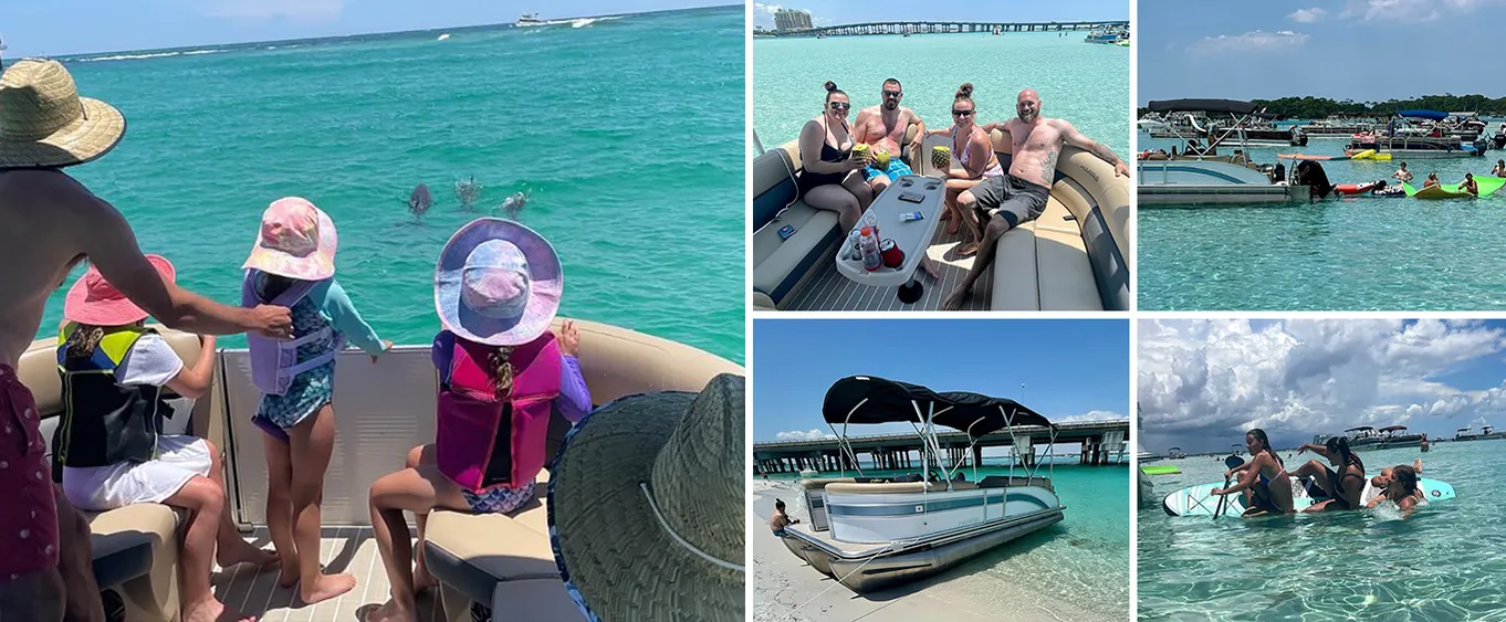 Crab Island Pontoon Charter with Master Licensed Captain Private Tour
