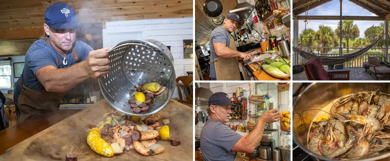 New: Private Cooking Class & Lowcountry Boil with Local Chef Clay