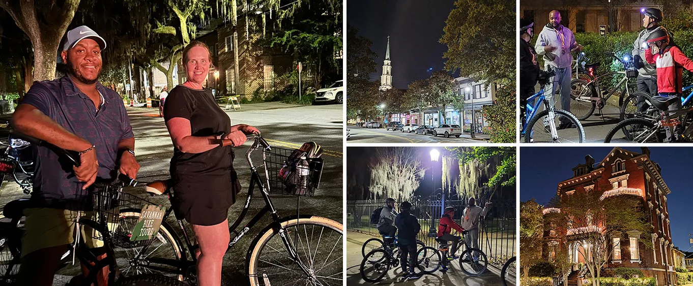 60 Minutes Bicycle Ghost Tour in Savannah
