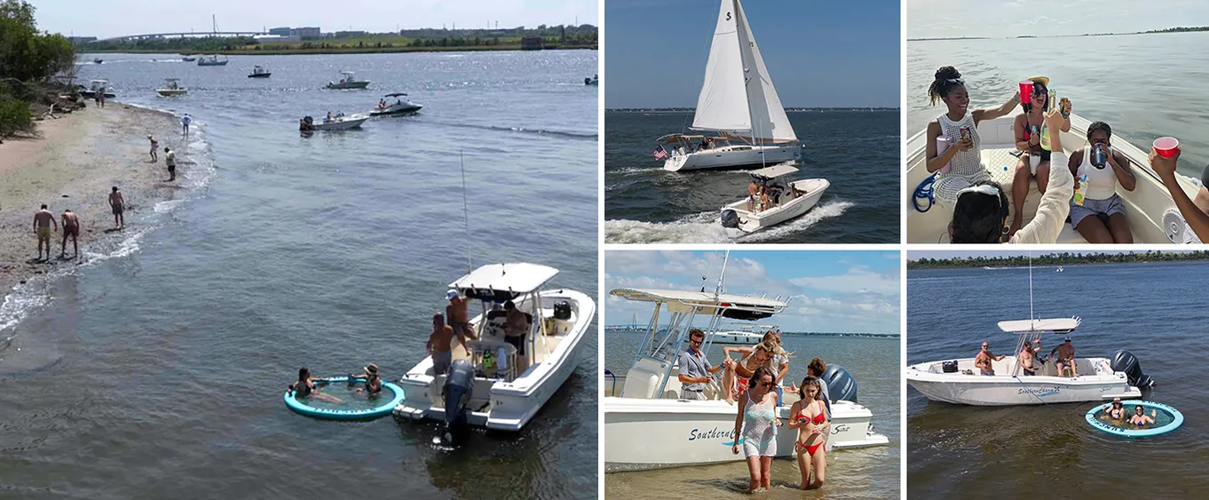 Morning Boat Ride and Beach Excursion on Southern Charm