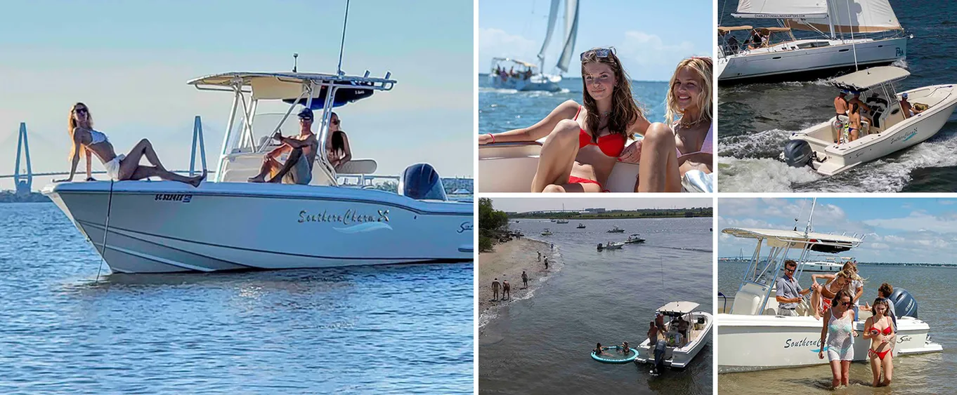 Private Afternoon Boat Ride and Beach Excursion on Southern Charm