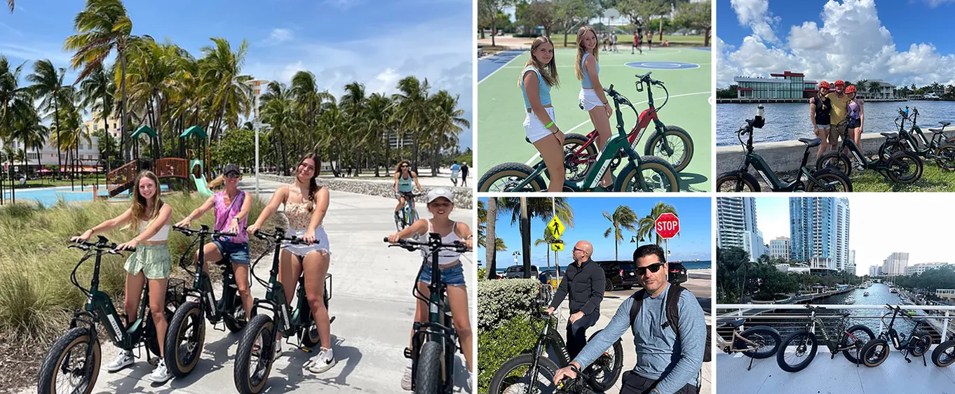 4 Hour Family Bundle Electric Bike Rentals Fort Lauderdale Beach
