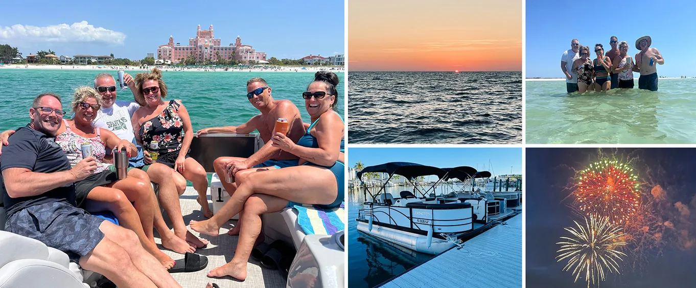 Madeira Beach Pontoon Boat Rental Up to 11 Persons