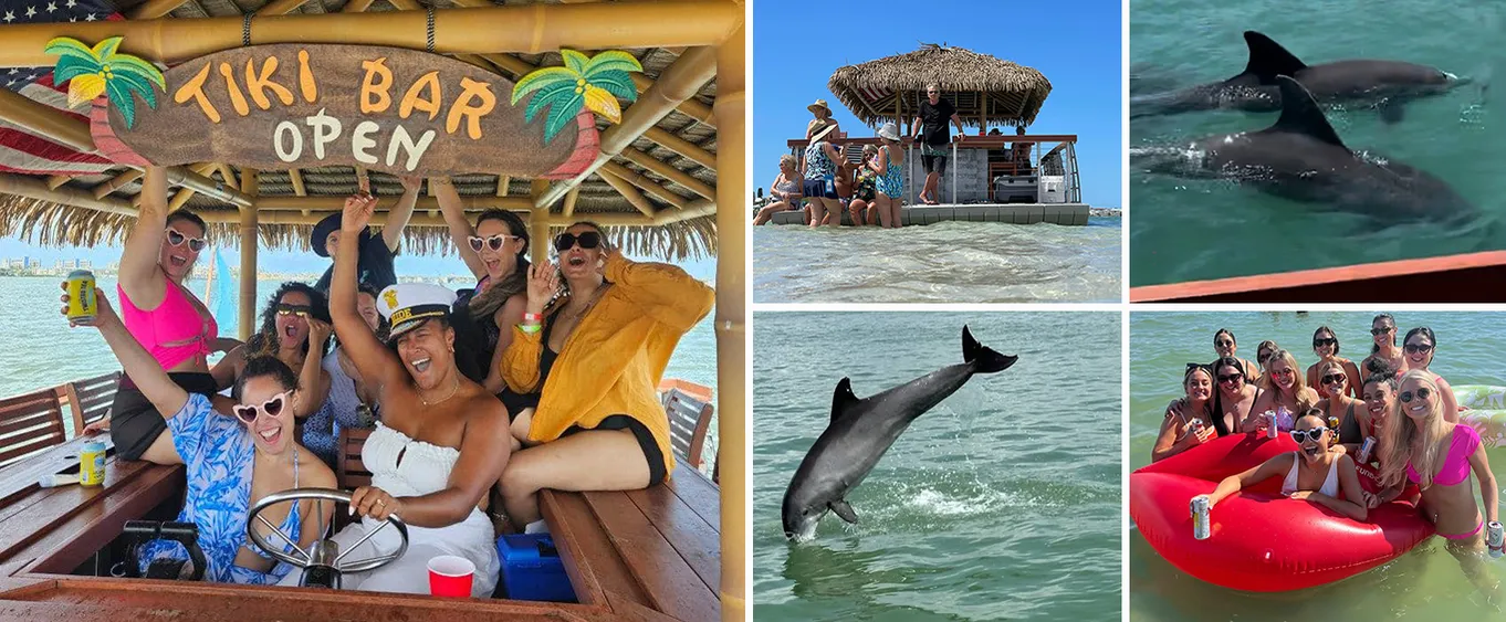 Sandbar & Island Hopping with Dolphins in Madeira Beach