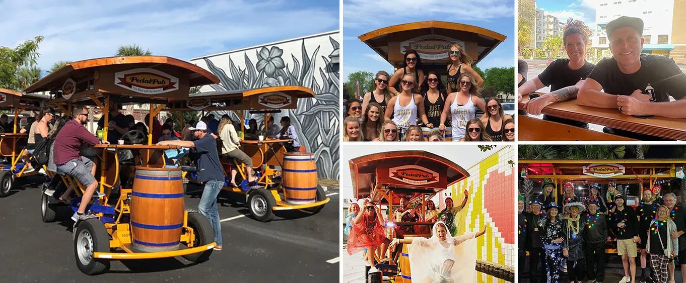 2 Hour Hopping and Brewery Tour on a Party Bike in St. Petersburg