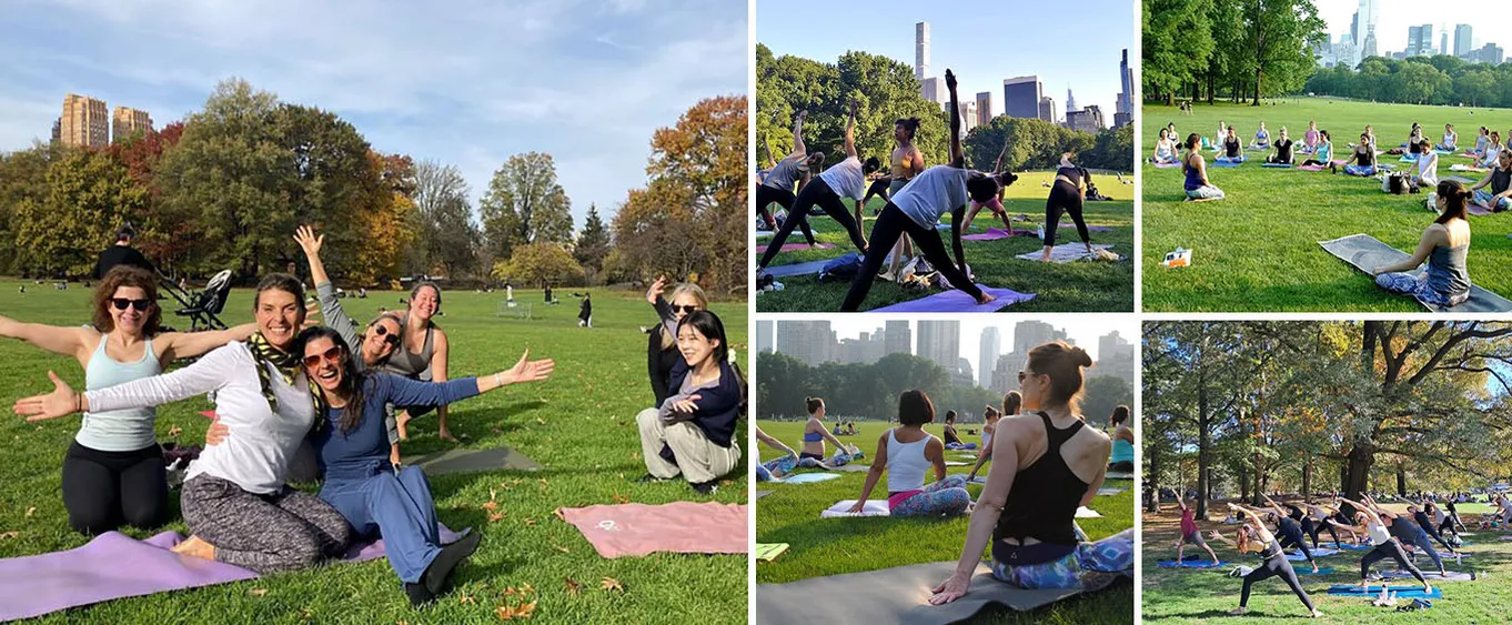 1 Hour Group Yoga Class in Central Park