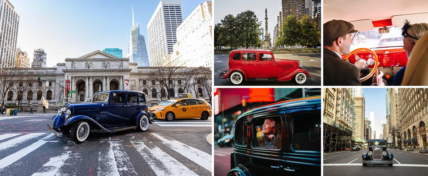Historic Private Midtown Tour in Classic Car