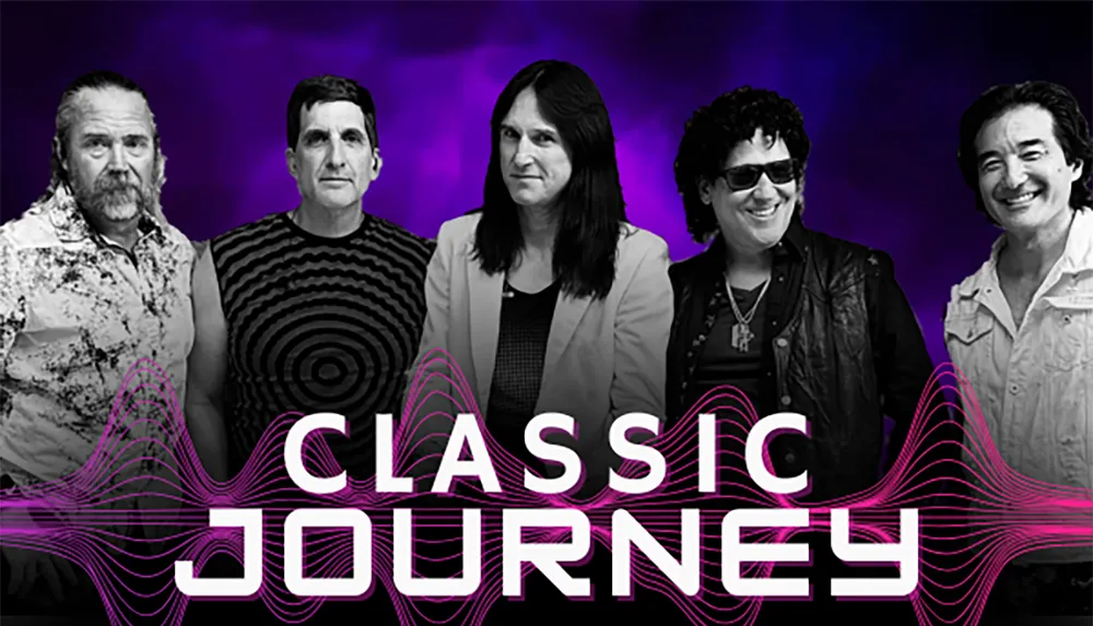 The image features five individuals standing in front of a purple background with the text Classic Journey overlaid