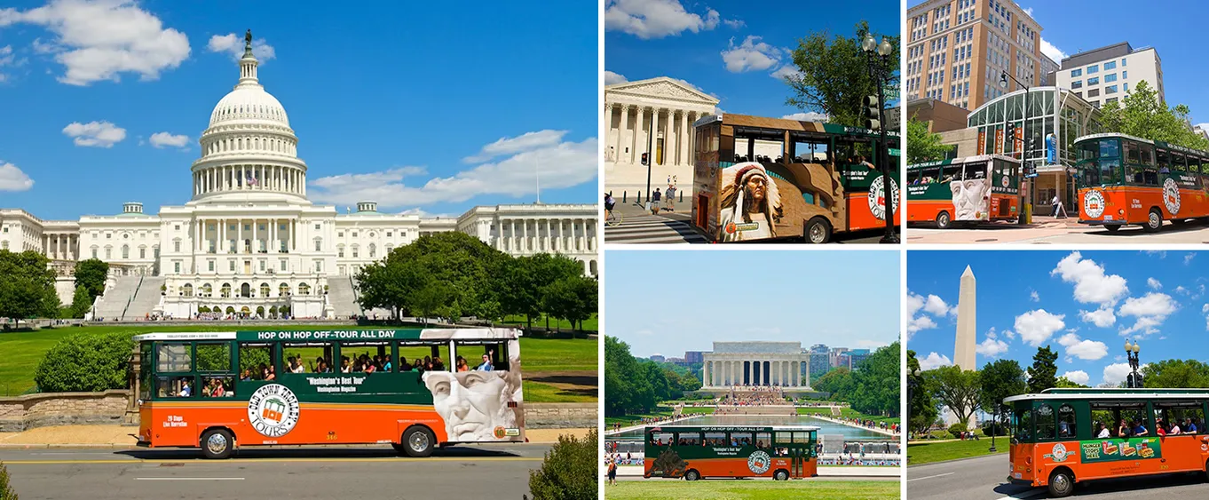 Washington DC: Hop-on Hop-off Old Town Trolley Ticket