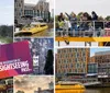 The image is a collage featuring Washington DC landmarks a tour guide a sightseeing bus and a Washington DC sightseeing pass