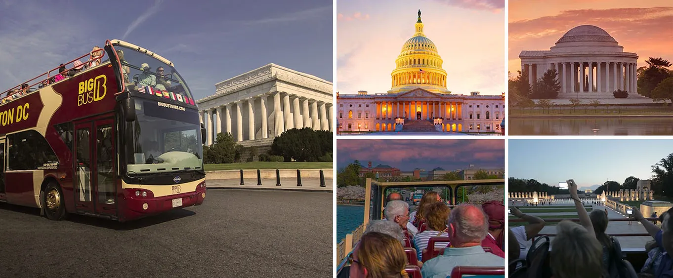 Big Bus Washington D.C.: Sunset Bus Tour, Guided Walking Tour + Audio Guide